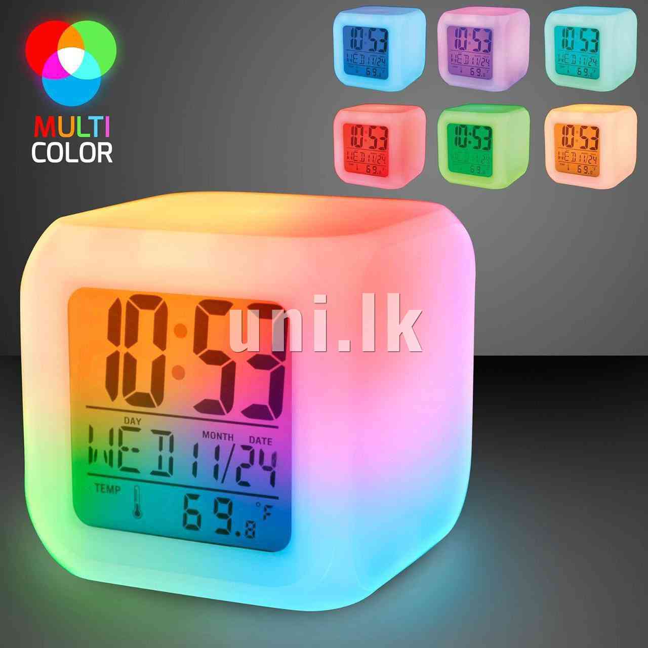 Glowing LED Color Change Digital Alarm Clock