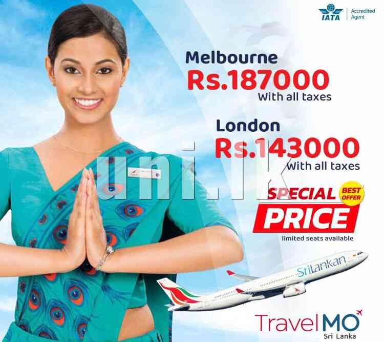 Special fares to Melbourne and London